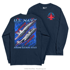 "Growler Prowler" Long Sleeve Tee | Navy