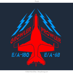 "Growler Prowler" Long Sleeve Tee | Navy