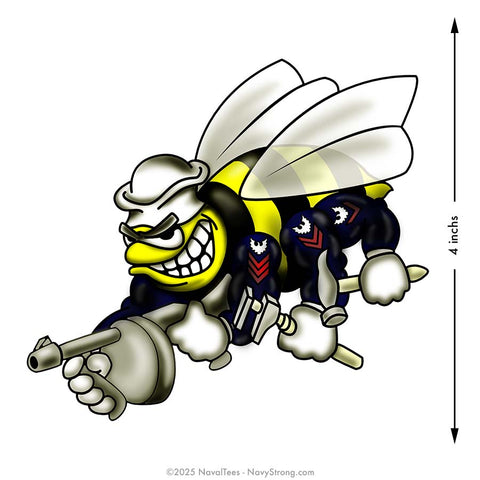 "Classic Seabee" | 4 inch Vinyl Decal