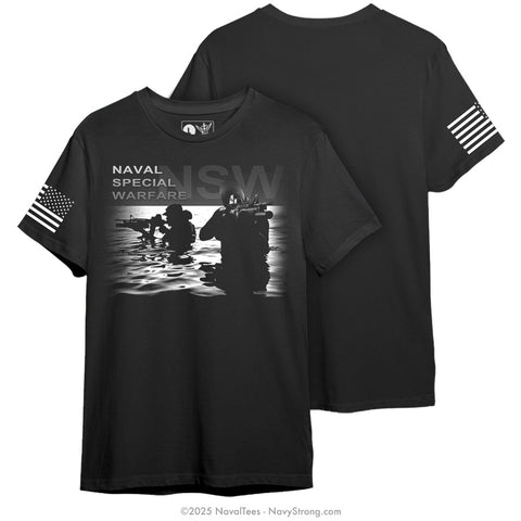 "Naval Special Warfare" Tee | Black