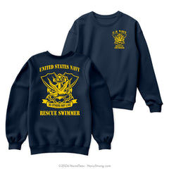 "Rescue Swimmer" Crewneck Sweatshirt | Navy