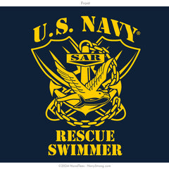 "Rescue Swimmer" Crewneck Sweatshirt | Navy