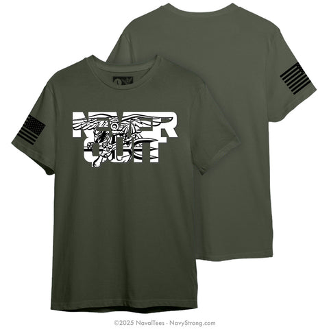 "Never Quit" Tee | Military Green
