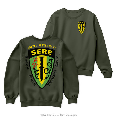 "SERE" Crewneck Sweatshirt | Mil Green