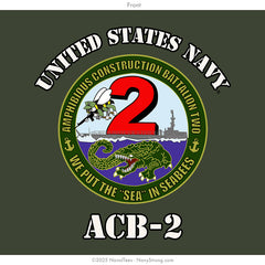 "Amphibious Construction Battalion Two" Tee | Mil Geen