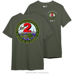 "Amphibious Construction Battalion Two" Tee | Mil Geen