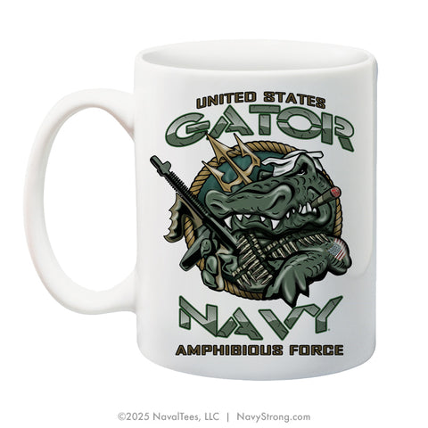 "U.S. Gator Navy Amphibious Force" | 15 oz Coffee Mug