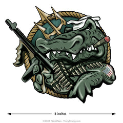 "Gator Navy" | 6 inch Magnetic Decal