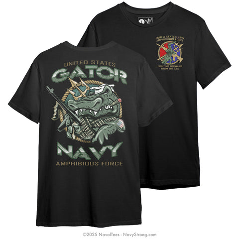 "Gator Navy" Tee | Black