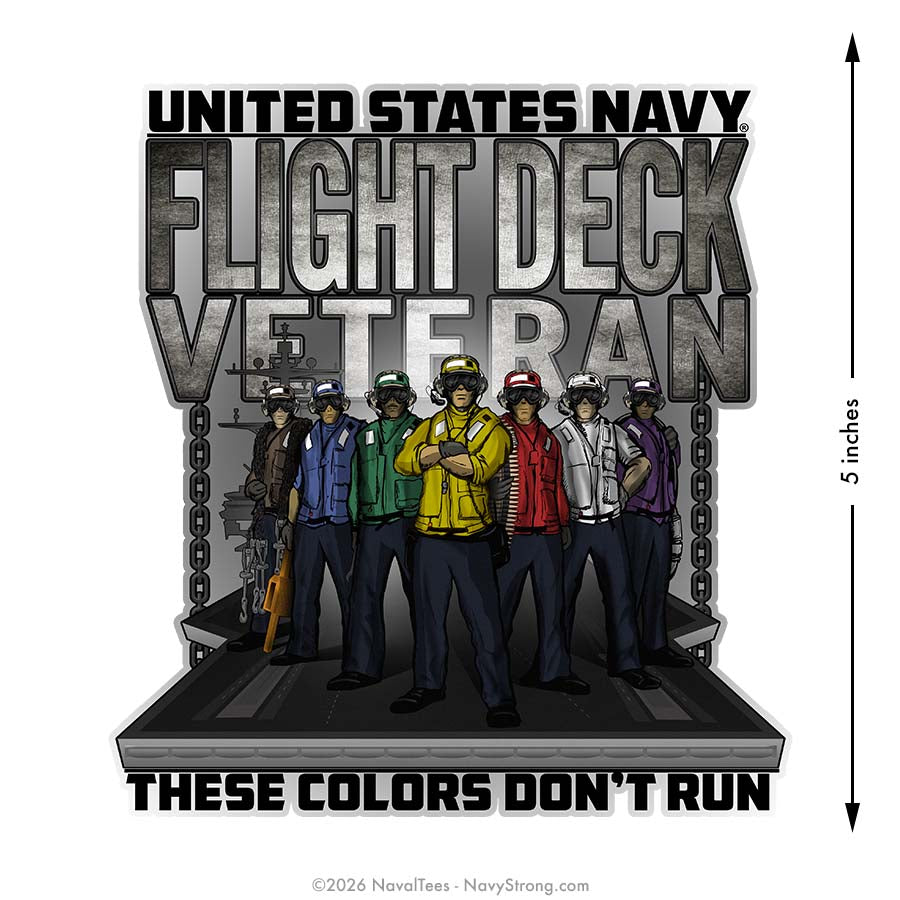 "Flight Deck Veteran" | 5.5 inch Vinyl Decal