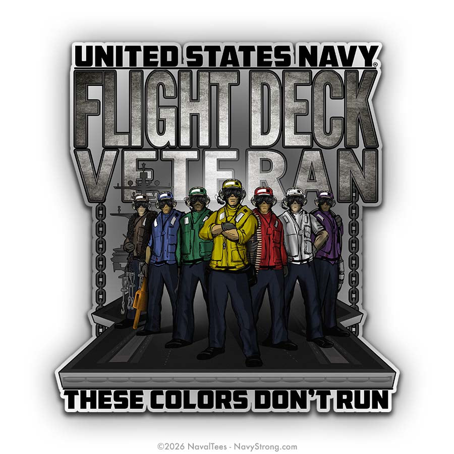 "Flight Deck Veteran" | 5.5 inch Vinyl Decal