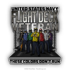 "Flight Deck Veteran" | 5.5 inch Vinyl Decal