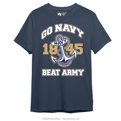 "Go Navy Anchor" Tee | Navy