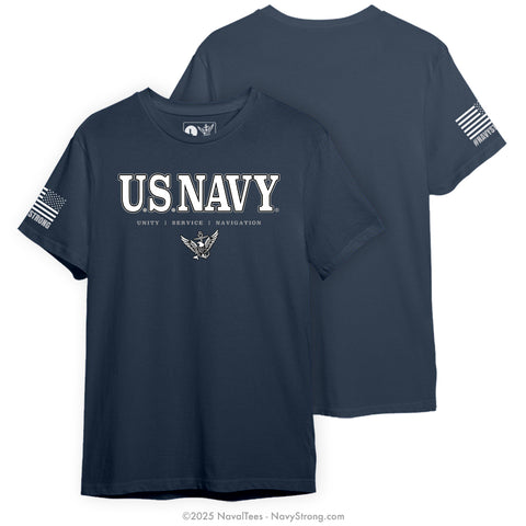 "Unity Service Naviation" Tee | Navy