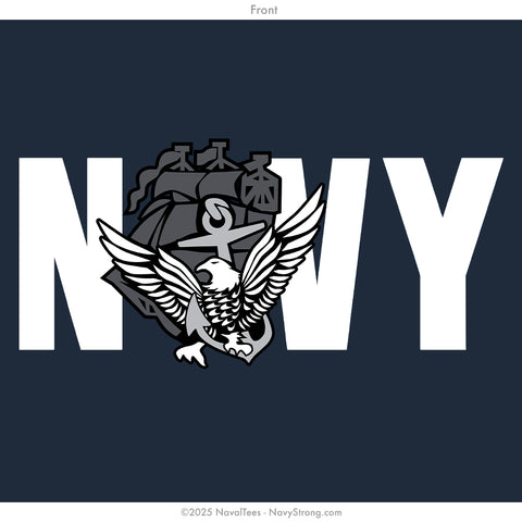 "NAVY A.C.E. ASH" Tee | Navy