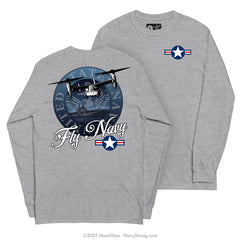 "Osprey" Long Sleeve Tee | Grey