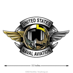 "Aviation Wings" | 5.5 inch Vinyl Decal