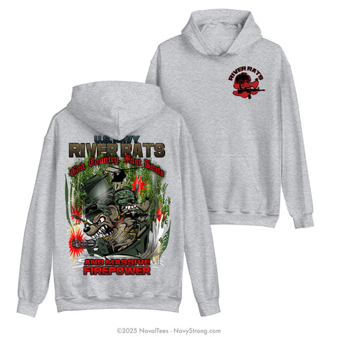 "River Rats" Hooded Sweatshirt | Grey