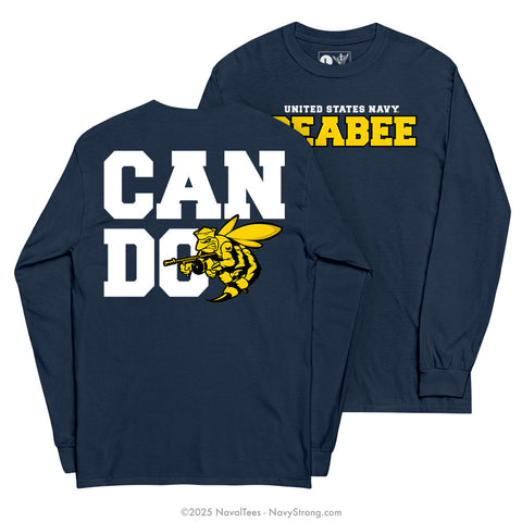 "Can Do" Long Sleeve Tee | Navy