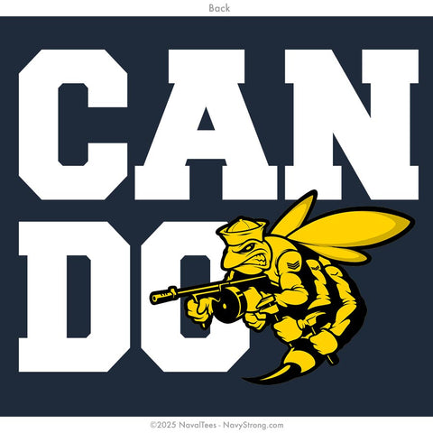 "Can Do" Hooded Sweatshirt | Navy