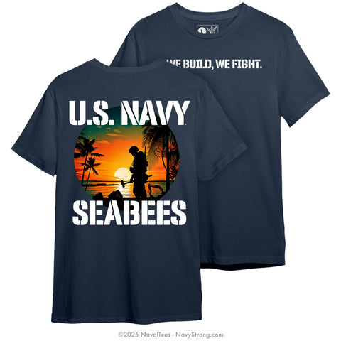 "We Build, We Fight." Tee - Navy