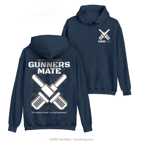 "GM Blueprint" Hooded Sweatshirt | Navy