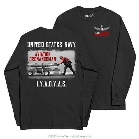 "IYAOYAS" Long Sleeve Tee | Black
