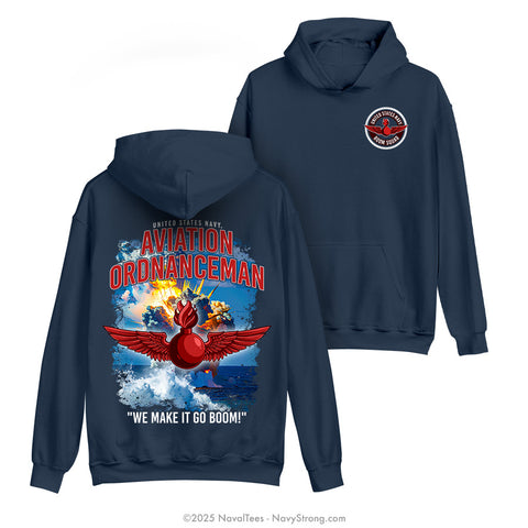 "Boom Squad" Hooded Sweatshirt | Navy
