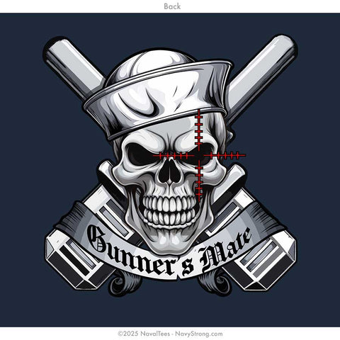 "Gunner Skull" Long Sleeve Tee | Navy