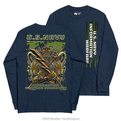 "IW Neptune" Long Sleeve Tee | Navy