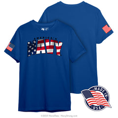 "America's Navy" American Made Tee | Royal