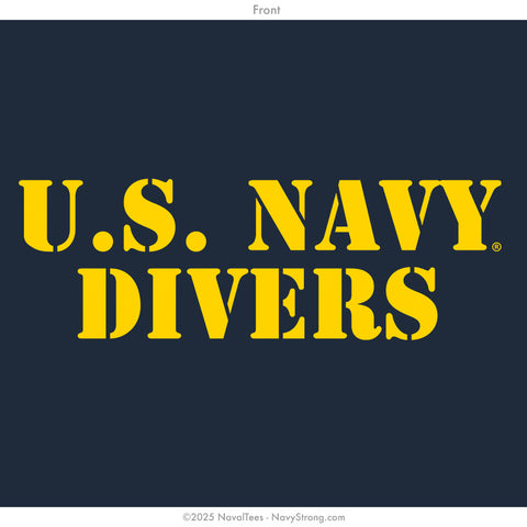 "Diver Stencil" Tank | Navy