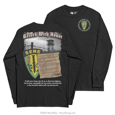 "SERE Conduct" Long Sleeve Tee | Black