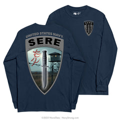 "SERE Watchtower" Long Sleeve Tee | Navy