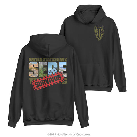 "SERE Elements" Hooded Sweatshirt | Black