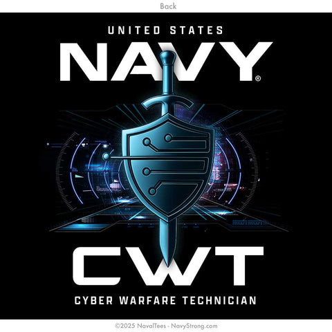 "Cyber Warfare Technician" Hooded Sweatshirt | Black