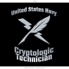 "Cryptologic Technician" Long Sleeve Tee | Black