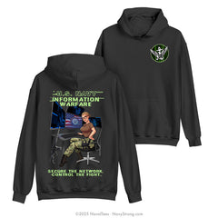 "IW PINUP" Hooded Sweatshirt | Black