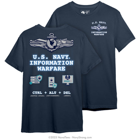 "CTRL ALT DEL" Tee - Navy