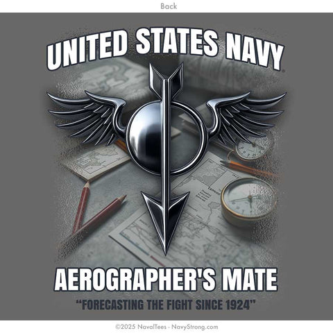 "Aerographer's Mate" Tee - Charcoal