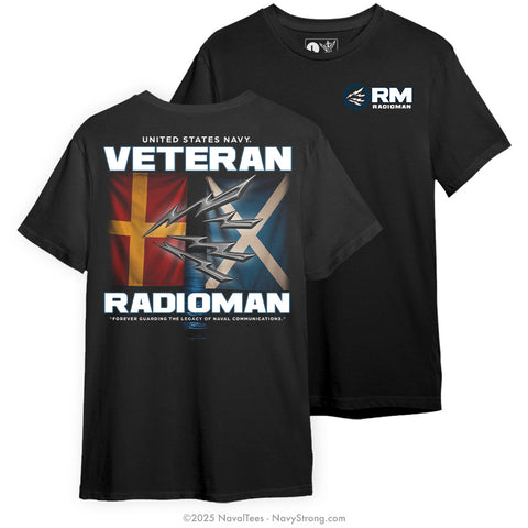 "Veteran Radioman" Tee - Black