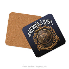 "America's Navy" Coaster | Cork-Backed