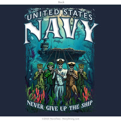 "Ghost Ship" Hooded Sweatshirt | Navy