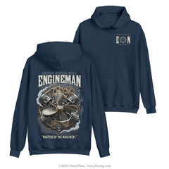 "Engineman" Hooded Sweatshirt | Navy