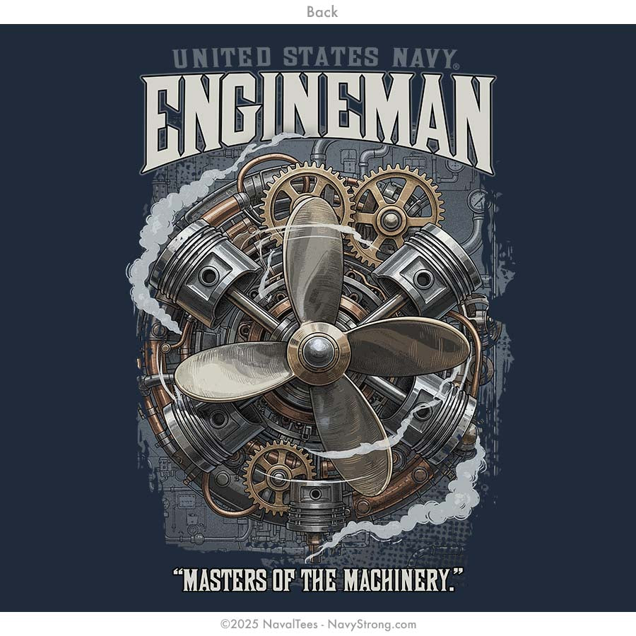 "Engineman" Hooded Sweatshirt | Navy