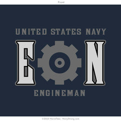 "Engineman" Hooded Sweatshirt | Navy