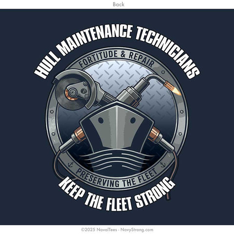 "Hull Maintenance Technicians" Tee | Navy