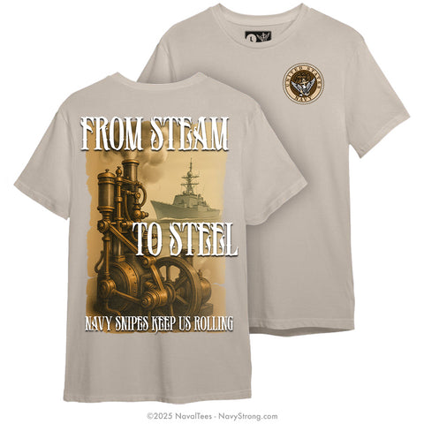"Steam to Steel" Tee | Khaki