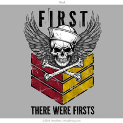 "First Skull" Long Sleeve Tee | Grey