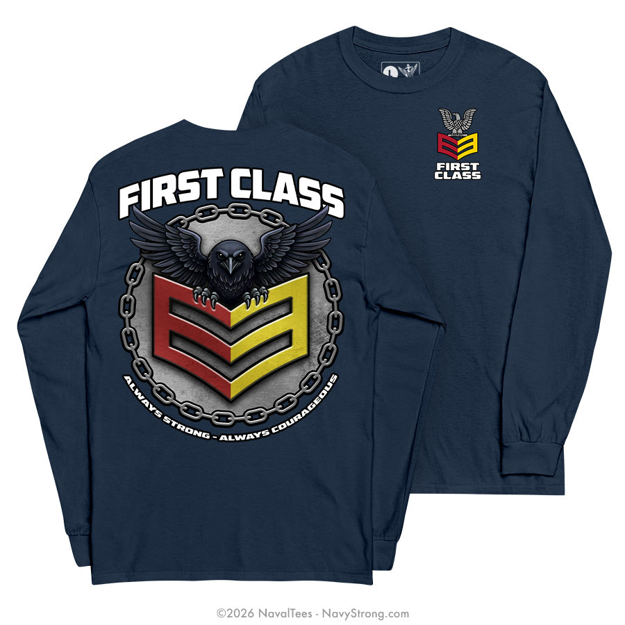 "Always Strong" Long Sleeve Tee | Navy